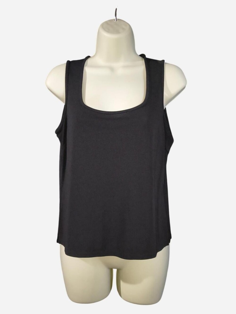 New York & Company Black Scoop Neck Tank